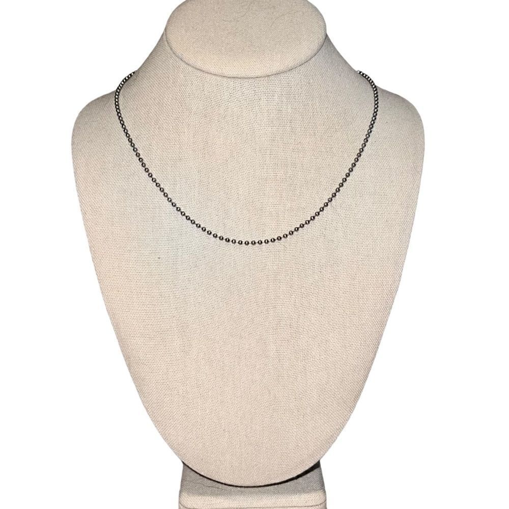 Thirty-One JK Ball Chain Necklace 18" for Charms Silver Tone New